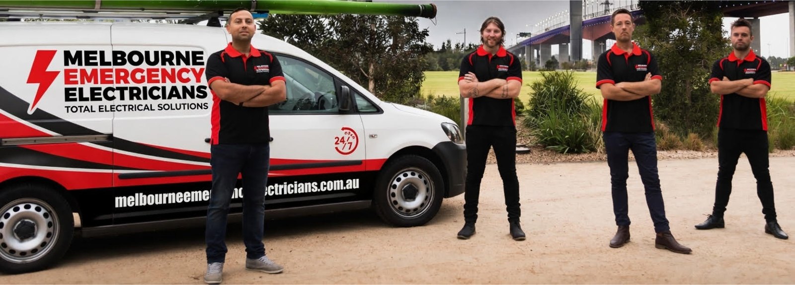 The Melbourne Emergency Electricians team with our 24/7 service van
